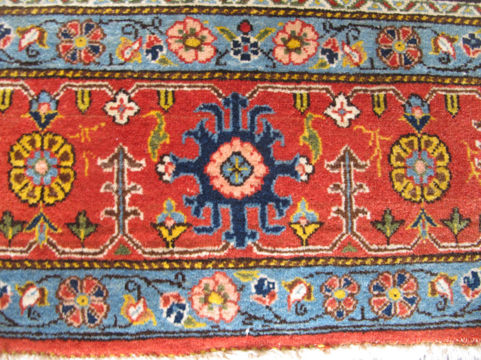 Fine Qum Rug with Garden Design